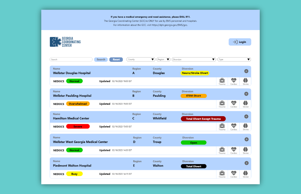 Georgia Coordinating Center Site