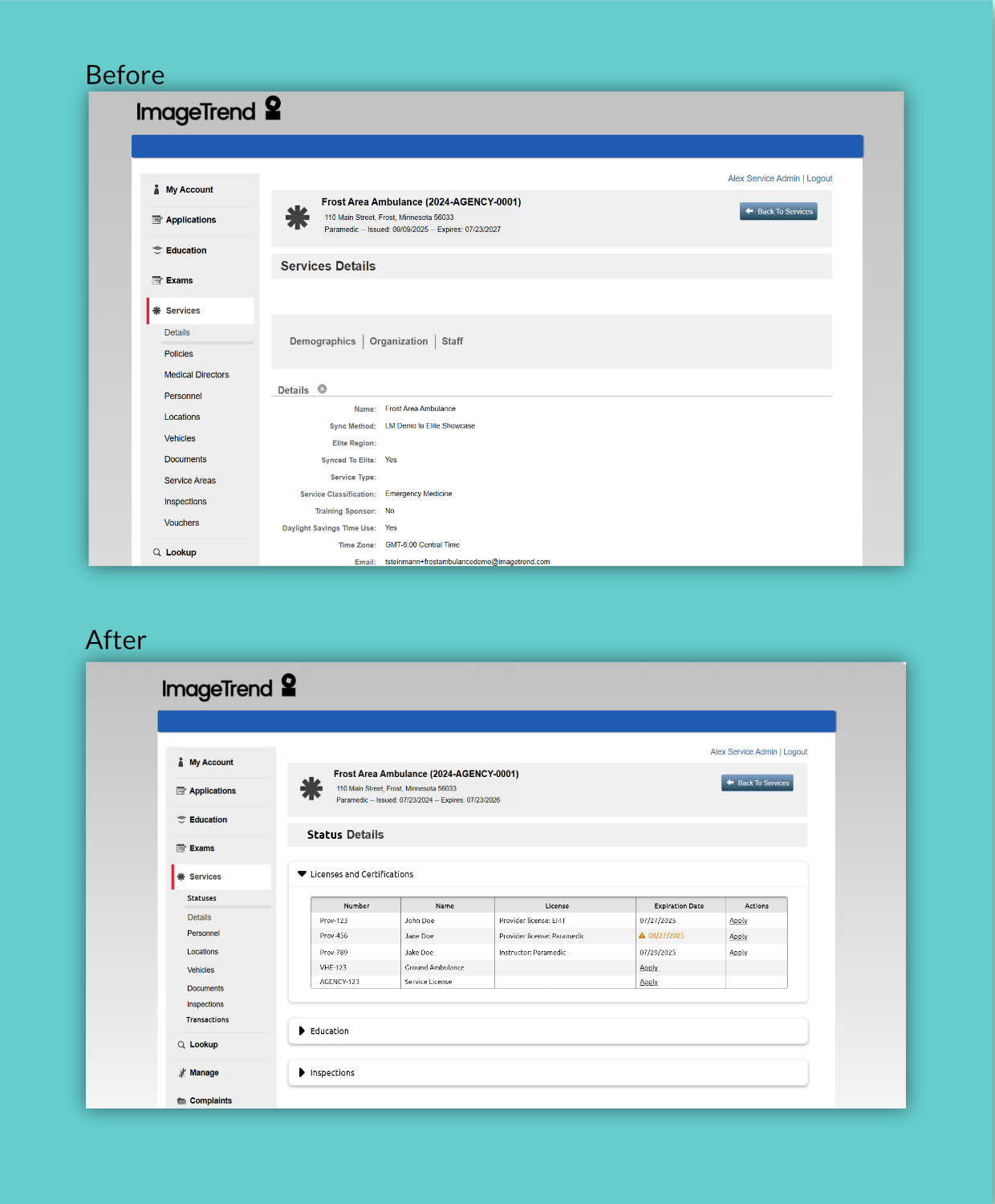 ImageTrend License Management Refresh